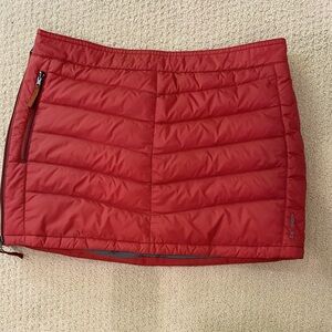 SKHOOP Mini down puffer skirt L Rust